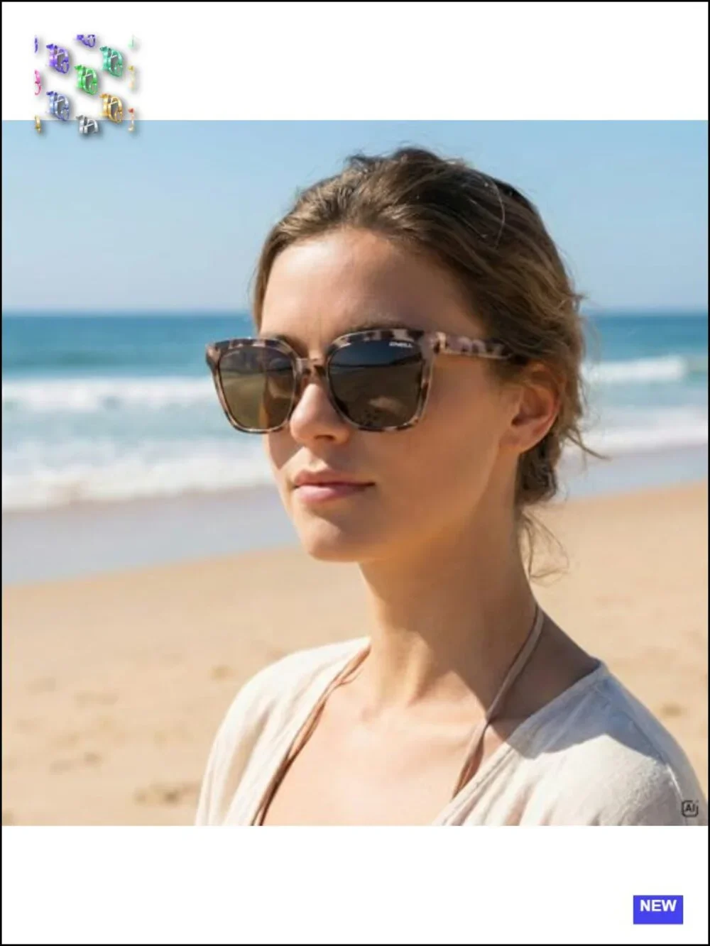 Oversized Square Polarized Sunglasses UV400 Protection Polycarbonate